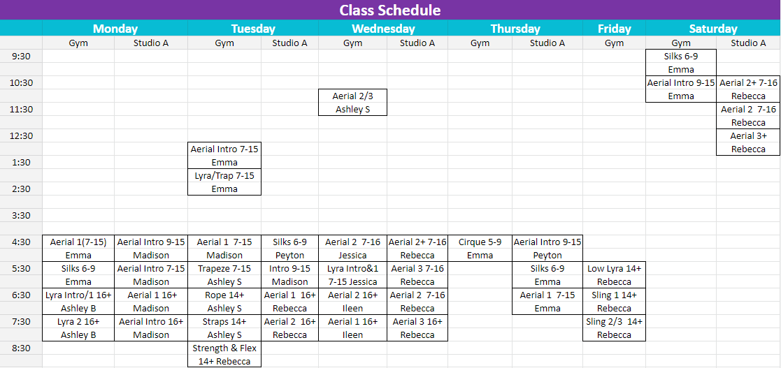 Expression City - Academic Calendar Spring 2023